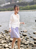 真維斯女童褲裙速干運(yùn)動(dòng)短褲夏季兒童褲子女孩網(wǎng)球裙褲中大童涼感夏裝 紫 140 曬單實(shí)拍圖