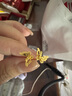 周六福（ZLF）  黃金耳環(huán)女款5G足金甜美小清新雪花耳墜耳釘 計(jì)價(jià) 1.48g 曬單實(shí)拍圖