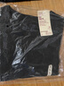 無(wú)印良品（MUJI）女式 粗細(xì)不均紗線 短款短袖T恤 上衣打底衫內(nèi)搭 25年夏季 女裝 黑色 4S M (160/84A) 曬單實(shí)拍圖