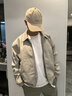杰克·瓊斯（JACK&JONES）25年男裝秋季PU夾克男士翻領(lǐng)松緊下擺寬松短款休閑仿皮衣外套男 C02倫敦霧 M （175） 曬單實(shí)拍圖