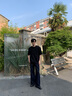伯爵卓爾【天絲亞麻混紡】薄款透氣短袖T恤男士2025夏季新款體恤 T521333 冰河灰 L (175) 曬單實(shí)拍圖
