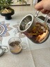 歐樂多（Olodo）高硼硅公道杯茶漏一體茶海分茶器過濾公杯功夫茶具小品杯高檔套裝 泡茶三件套【1公道杯+2品茶杯】 曬單實拍圖