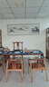 梓朗客廳裝飾畫(huà)沙發(fā)背景墻水墨禪意山水畫(huà)墻壁掛畫(huà)茶室辦公室字畫(huà)壁畫(huà) 04-背有靠山 70*210CM 木紋黃框+油畫(huà)布【順豐包郵】 曬單實(shí)拍圖