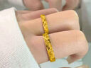 中國黃金（CHINA GOLD）黃金戒指女士足金滿天星情侶戒指一對(duì)七夕情人節(jié)禮物送女友老婆 【足金對(duì)戒】金重約4.1g 曬單實(shí)拍圖