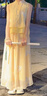 迪士尼（Disney）女童新中式套裝夏季2025新款兒童漢服童裝衣服女孩國(guó)風(fēng)唐裝兩件套 黃色無(wú)袖款 150 建議11~12歲【140-150cm】 曬單實(shí)拍圖