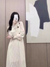 拉夏貝爾（La Chapelle）針織連衣裙女裝新品2025年秋冬新款韓版小個(gè)子氣質(zhì)中長款打底裙子 杏色 M 曬單實(shí)拍圖