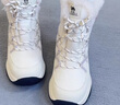 駱駝（CAMEL）熔巖雪地靴女懶人毛毛鞋冬季增高防寒休閑靴 L25W577050 米色 38 曬單實(shí)拍圖
