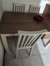 宜家（IKEA）【新品】ALHULT阿胡特桌子餐桌小戶(hù)型方桌飯桌家用 米黃色褐色桌子120x80cm+米黃色淡米色椅子×4 曬單實(shí)拍圖