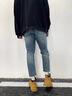 H8戶外工裝登山馬丁靴男士2025新款高幫透氣情侶男女踢大黃靴 黃棕色 42 （男） 曬單實拍圖