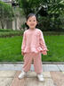 幼歌（YOUGE）嬰幼兒甜美小兔柔軟休閑套裝寶寶2025新款可愛上衣褲子 粉色衛(wèi)褲 （66-90兩用襠） 90 cm 曬單實(shí)拍圖