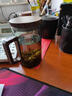 鉑吶苓月牙杯過濾泡茶水分離杯紅綠茶耐熱高溫玻璃辦公室喝水茶道杯茶具 月牙過濾杯帶蓋【煙灰500ml】 曬單實(shí)拍圖