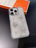 鑒百伊 適用蘋果16promax手機殼iphone15新款水鉆鏡頭膜14pro珍珠蝴蝶貝殼紋13防摔12相機按鍵全包高級 【純色蝴蝶】珍珠水鉆-帶鏡頭膜 iPhone 16 Pro 曬單實拍圖