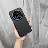 適用于華為mate70手機殼新款mt70pro全包素皮保護套70pro+磁吸防 【曜石黑】前高清玻璃后素皮款-輕奢手感 華為 Mate 70 Pro+ 曬單實拍圖