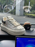 馬克華菲男鞋2025夏季新款透氣經(jīng)典板鞋男厚底增高貝殼頭鞋子男帆布休閑鞋 淺云白 41 標準運動(dòng)鞋碼 曬單實(shí)拍圖