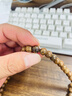 金絲楠木手串108顆佛珠沉木手鏈木質(zhì)文玩手串掛脖男女款手鏈g 金絲楠108顆手鏈（直徑10mm） 曬單實(shí)拍圖