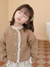 G.DUCK KIDS小黃鴨女童針織開(kāi)衫春秋裝2025新款韓版女寶寶毛衣外套中小童 駝色 （開(kāi)衫外套） 建議身高【80-88cm】 90 曬單實(shí)拍圖