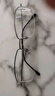 依視路（ESSILOR）鏡片 近視眼鏡半框鈦架眼鏡框輕男女款商務(wù)休閑日?？膳渖⒐膺h視 黑槍色4克半框 依視路1.60鉆晶膜巖鏡片 曬單實(shí)拍圖