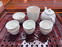 豹霖德化羊脂玉茶具功夫套裝中式輕奢茶盞茶杯辦公室白瓷茶壺蓋碗套組 10頭羊脂玉-和貴壺-中式窗花 無規(guī)格 曬單實拍圖