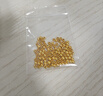沃爾金黃金轉運珠足金999加厚版光珠古法珠路路通金豆子DIY情人節(jié) 4MM光珠【0.8g】約4顆重工 曬單實拍圖