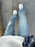 Levi's李維斯冰酷系列男士512經(jīng)典修身錐形美式休閑淺色牛仔褲 水洗藍(lán) 36 (34) 曬單實(shí)拍圖