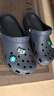CORCS CROCS洞洞鞋夏季貝雅新款男女士涼拖鞋防滑洞洞鞋沙灘鞋 深藍 42 曬單實拍圖