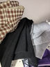 Olrain法式咖格色休閑褲女秋秋文藝時尚顯瘦顯高直筒褲 咖格 170/76A/XL 曬單實拍圖