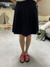 百圖betu女裝2025春季新款半身裙高腰百褶裙百搭時(shí)尚裙子女2502T66 寶蘭 M 曬單實(shí)拍圖