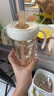 BEIMUS貝姆士吸管水杯兒童喝奶直飲杯寶寶專用奶瓶1-3歲牛奶杯喝水ppsu 300ML-趣兔彩虹（直飲嘴 2-8歲） 曬單實(shí)拍圖