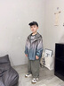 G.DUCKKIDS兒童裝男童春裝沖鋒衣外套2025新款加絨加厚春季大童春秋冬款男孩 藍(lán)色 120 cm 曬單實(shí)拍圖