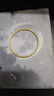 中國(guó)黃金（CHINA GOLD）古法黃金手鐲實(shí)心素圈足金光面?zhèn)鞒薪鹗骤C定制鐲子送老婆媽媽禮物 現(xiàn)貨約18.9g實(shí)心【58圈口】 曬單實(shí)拍圖