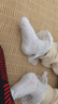 貝瑞加（Babyprints）兒童襪子3雙裝女童夏季網(wǎng)眼襪寶寶中筒襪女孩花邊公主襪薄款 S 曬單實拍圖