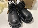 Dickies休閑鞋女鞋2025秋季新款百搭大頭皮鞋女士工裝鞋英倫風(fēng)厚底增高鞋 黑色 37 曬單實(shí)拍圖