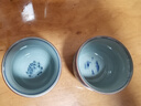 四方亭景德鎮(zhèn)老陶泥手工青花瓷茶盞品茗杯主人杯陶瓷功夫茶具茶杯單杯 國韻思古杯-牡丹 200mL以下 曬單實拍圖