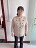 恰凡（QIAFAN）中老年女裝秋冬保暖上衣女奶奶毛衣加絨加厚媽媽開(kāi)衫冬裝外套打底 駝色【上衣】 XL （建議85-105斤） 曬單實(shí)拍圖