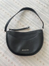 MICHAEL KORS 邁克高仕 MK Dover 女士中號單肩斜挎包半月包 黑色 001 NS 曬單實(shí)拍圖