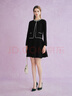 拉珂蒂（La Koradior）春季通勤新款法式香風(fēng)氣質(zhì)短外套黑色圓領(lǐng)上衣 黑色 L 曬單實(shí)拍圖