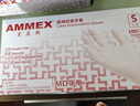 愛馬斯（AMMEX）一次性手套乳膠手套中碼100只加厚防護(hù)家清潔原裝進(jìn)口橡膠手套 曬單實拍圖