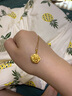 金至尊（3D-GOLD)十字鏈足金999項鏈素鏈黃金項鏈簡約金鏈子頸鏈七夕禮物計價 金重2.60克（配珠寶禮盒） 曬單實拍圖