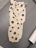 babylove兒童褲子夏季薄款純棉透氣吸汗寶寶防蚊褲燈籠褲波點(diǎn)褲子長褲 時(shí)光波點(diǎn)-棕 100 cm 曬單實(shí)拍圖