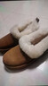 UGG秋季女士時(shí)尚舒適茸茸毛圈口平底休閑樂(lè )福鞋懶人毛毛鞋1119002 CHE | 栗色 39 曬單實(shí)拍圖