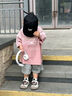 G.DUCKKIDS2025新款夏薄透氣速干五分褲中大童男孩女孩寬松短褲子沙灘褲 灰色 100 cm 曬單實拍圖