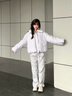 森馬（Semir）羽絨服女插肩袖可脫卸毛領(lǐng)2025新款冬季oversize花苞外套復古 紫色調（白鴨絨）00377（特寬松介意可拍小一碼） S 曬單實(shí)拍圖