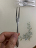 路卡酷（LUCUKU）304不銹鋼點(diǎn)心簽水果叉 精致食品級小吃簽蛋糕月餅叉子6支裝 曬單實(shí)拍圖