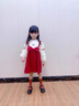 G.DUCKKIDS小黃鴨公主裙女童連衣裙秋裝嬰兒童裙子一周歲禮服女寶寶抓周衣服 紅色周歲禮服裙 90 建議1~2歲【 80-90cm】cm 曬單實(shí)拍圖