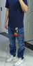 G-STAR RAW25春新品5620 3D機車牛仔褲硬挺痞帥男士寬松舒適潮流長褲D23697 藍色 29 30 曬單實拍圖