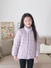 波司登（BOSIDENG）2025新款羽絨服女兒童一手長(zhǎng)三合一5A抗菌絨4防外套T250131342 鳶尾淺紫6413 130 /64 約 115-130cm 26kg 曬單實(shí)拍圖