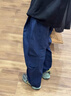倉(cāng)石一樹(shù) KAZUKI KURAISHI倉(cāng)石一樹(shù)薄款闊腿傘兵工裝褲寬松復(fù)古休閑速干情侶直筒褲休閑長(zhǎng)褲 藏青色 XL 曬單實(shí)拍圖