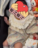 迪士尼嬰兒衣服復(fù)古風(fēng)碎花包屁衣春秋新款女寶寶百天哈衣滿月連體衣套裝 碎花衣服（加帽子） 66cm 66 曬單實拍圖