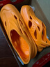 Saucony新款cradle yat夏季洞洞鞋緩震戶(hù)外涼拖鞋徒步外穿 橙色 41 曬單實(shí)拍圖