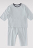 巴厘小豬寶寶家居服夏季九分薄款空調服本草棉睡衣純棉嬰幼兒衣服兒童套裝 魯納藍 80 曬單實(shí)拍圖